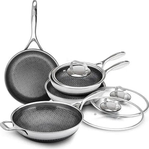 7 pieces frypan + wok Foodie Chef Tools